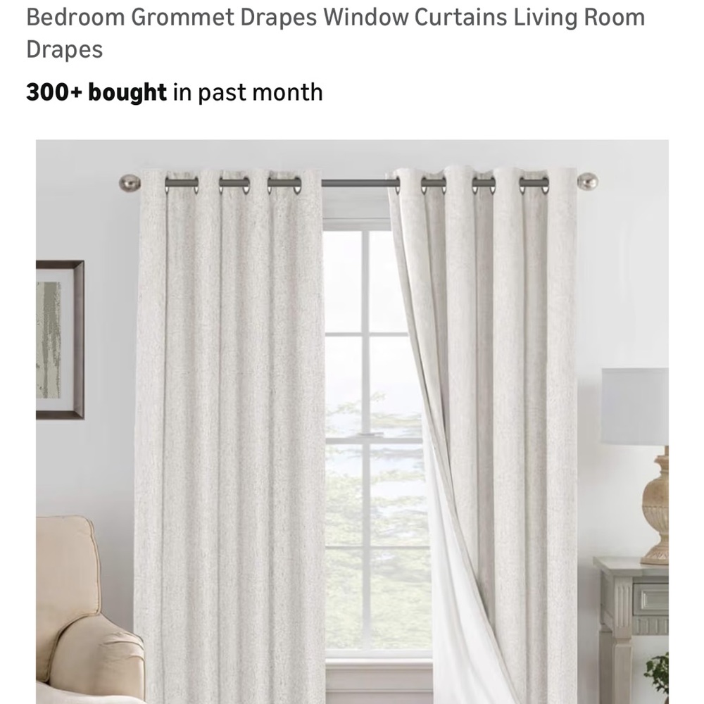 Sophisticated Cream Grommet Curtains